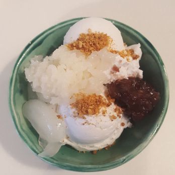Sweet Rice - Coconut ice cream with toppings - Thai Near Me - Gardena, California Sweet Rice - Coconut ice cream with toppings - Thai Near Me - Gardena, California
