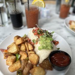 Blondie - Short rib brunch burrito with home fries and veggies
