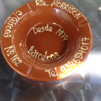 Morryssom - The ashtray I want to steal - Tapas Bars Near Me - Barcelona, B Morryssom - The ashtray I want to steal - Tapas Bars Near Me - Barcelona, B