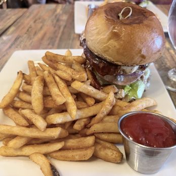 Graze on Main - Triple B Burger with fries - Southern Near Me - Wytheville, Virginia Graze on Main - Triple B Burger with fries - Southern Near Me - Wytheville, Virginia