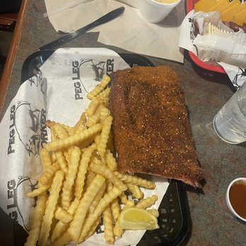 Peg Leg Porker - Half rack dry rub ribs, DELISH!!! - Barbeque Near Me - Nashville, Tennessee Peg Leg Porker - Half rack dry rub ribs, DELISH!!! - Barbeque Near Me - Nashville, Tennessee