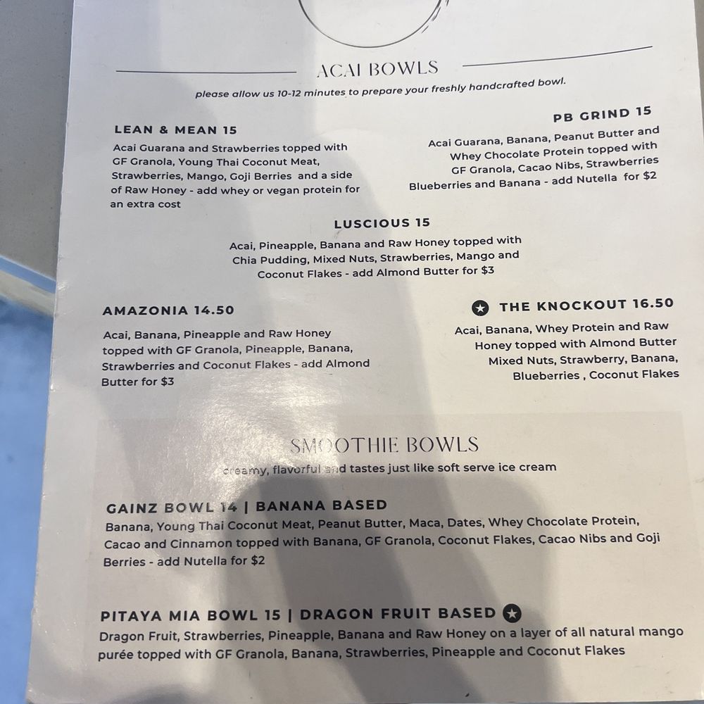 Green G - Açaí and Smoothie Bowls Menu - Juice Bars & Smoothies Near Me - Miami, Florida Green G - Açaí and Smoothie Bowls Menu - Juice Bars & Smoothies Near Me - Miami, Florida