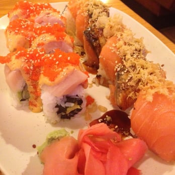 Oishii - AMY roll (left) and Rosi roll (right) - Sushi Bars Near Me - Houston, Texas Oishii - AMY roll (left) and Rosi roll (right) - Sushi Bars Near Me - Houston, Texas