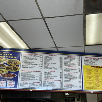 El Cotixan Mexican - Menu as of Jan '23 - Mexican Near Me - El Cajon, California