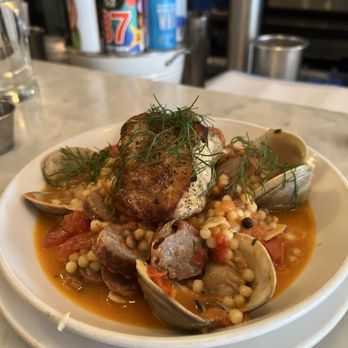 Neptune Oyster - Monkfish Osso Buco with clams was delish! - Seafood Near Me - Boston, Massachusetts