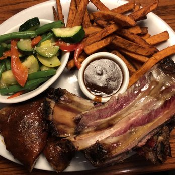 Back Forty Texas BBQ - Texas combo lunch with beef ribs and bbq chicken - American Near Me - Pleasant Hill, California