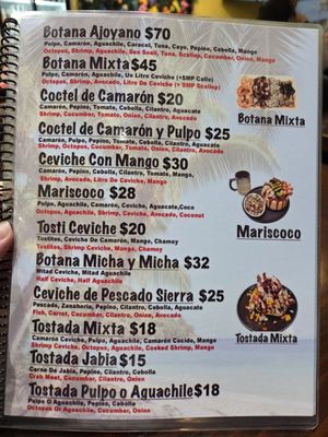 Menu photo 5 Mariscos El Ajoyano San Mateo, CA