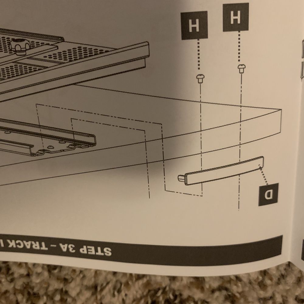 iMovR - Accessory sold as with desk can't fit desk. Instructions show it should fit but can't with desk design it is sold with. - Office Equipment Near Me - Bellevue, Washington iMovR - Accessory sold as with desk can't fit desk. Instructions show it should fit but can't with desk design it is sold with. - Office Equipment Near Me - Bellevue, Washington