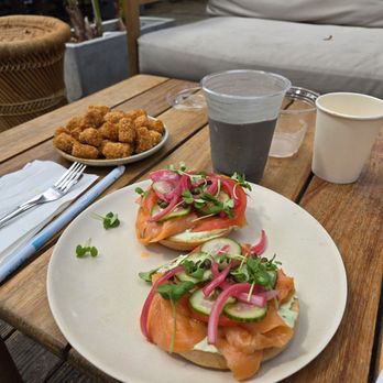 Palmys Pacific Beach - Bagel and lox with tatter tots - Breakfast & Brunch Near Me - San Diego, California Palmys Pacific Beach - Bagel and lox with tatter tots - Breakfast & Brunch Near Me - San Diego, California