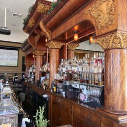 Very well stocked bar with a lot of local spirits