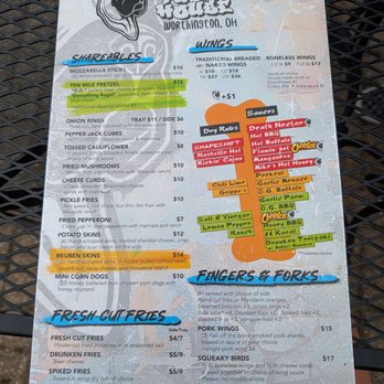 Shakers Public House - Wings menu - Bars Near Me - Worthington, Ohio