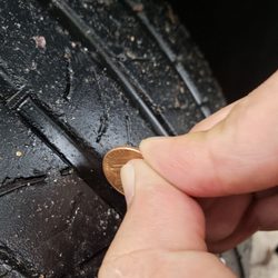 Stance Autoworks - Front tire tread of their expired paper plate replacement car