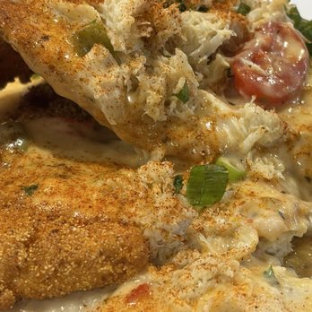 Gochas Breakfast Bar | Cascade - Cajun Creole Lump Fish and Grits out of this world. Very flavorful. - Wine Bars Near Me - Atlanta, Georgia