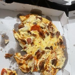 Order On the Way - Topping all off of pizza.  Terrible