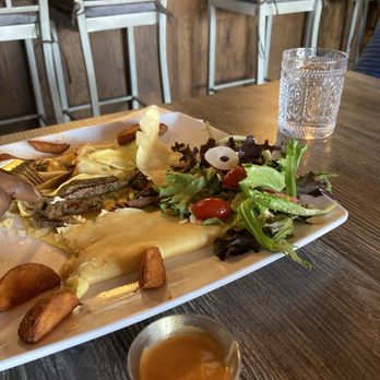 Butterfly Pea Cafe - Steak and egg crepe with potatoes - Creperies Near Me - Los Angeles, California