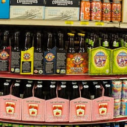 Beer Zone - A shelf at the Kenny Road Market.