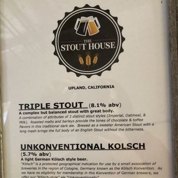 The Stout House - Breweries Near Me - Upland, California The Stout House - Breweries Near Me - Upland, California