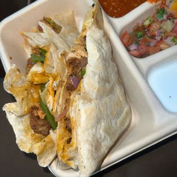 Chipotle Mexican Grill - Chicken al pastor/steak quesadilla with fajitas - Mexican Near Me - Amherst, Ohio