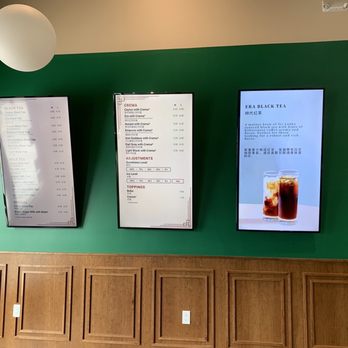 Brian Black Tea - Menu wall - Bubble Tea Near Me - Fremont, California