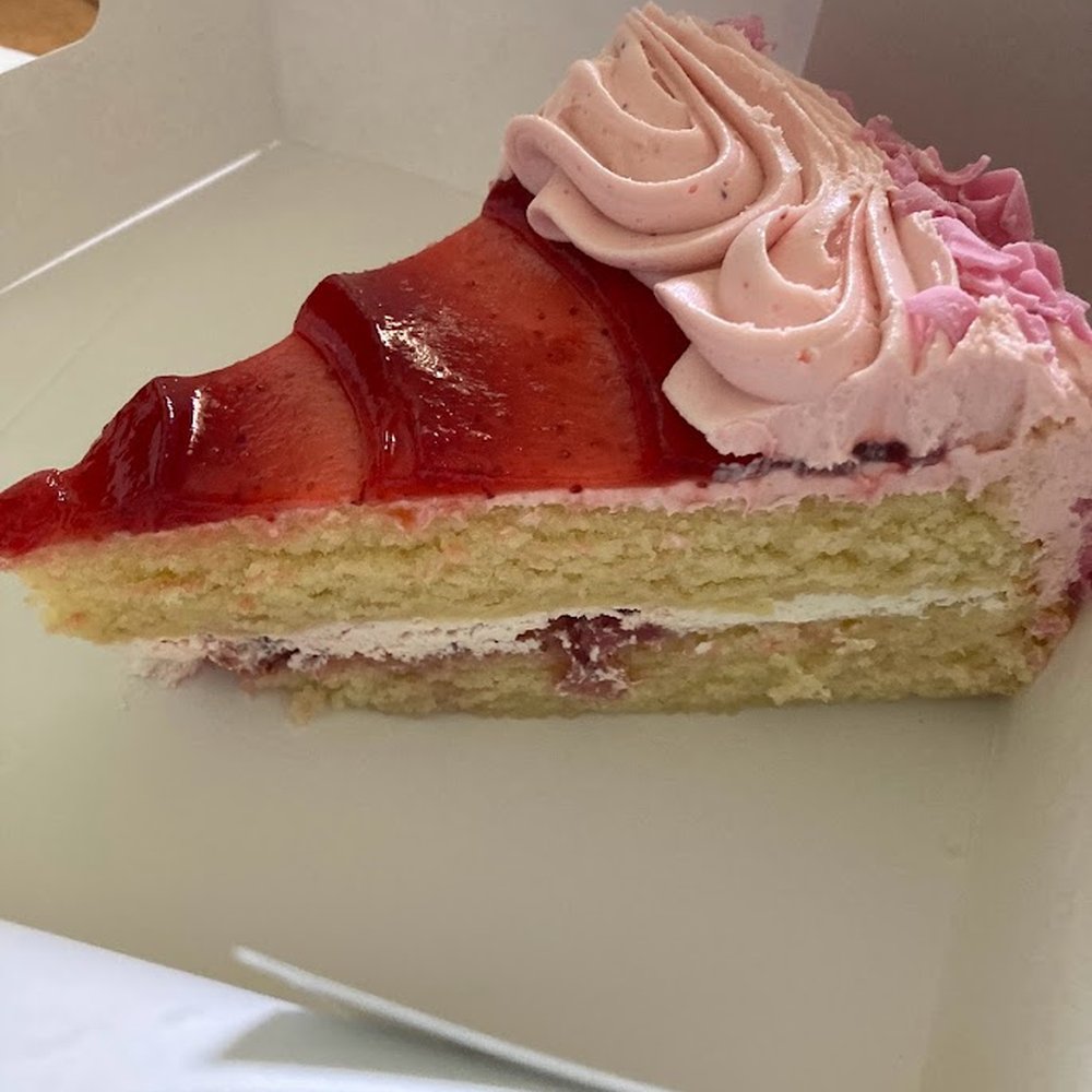 Strawberries and Cream Slice