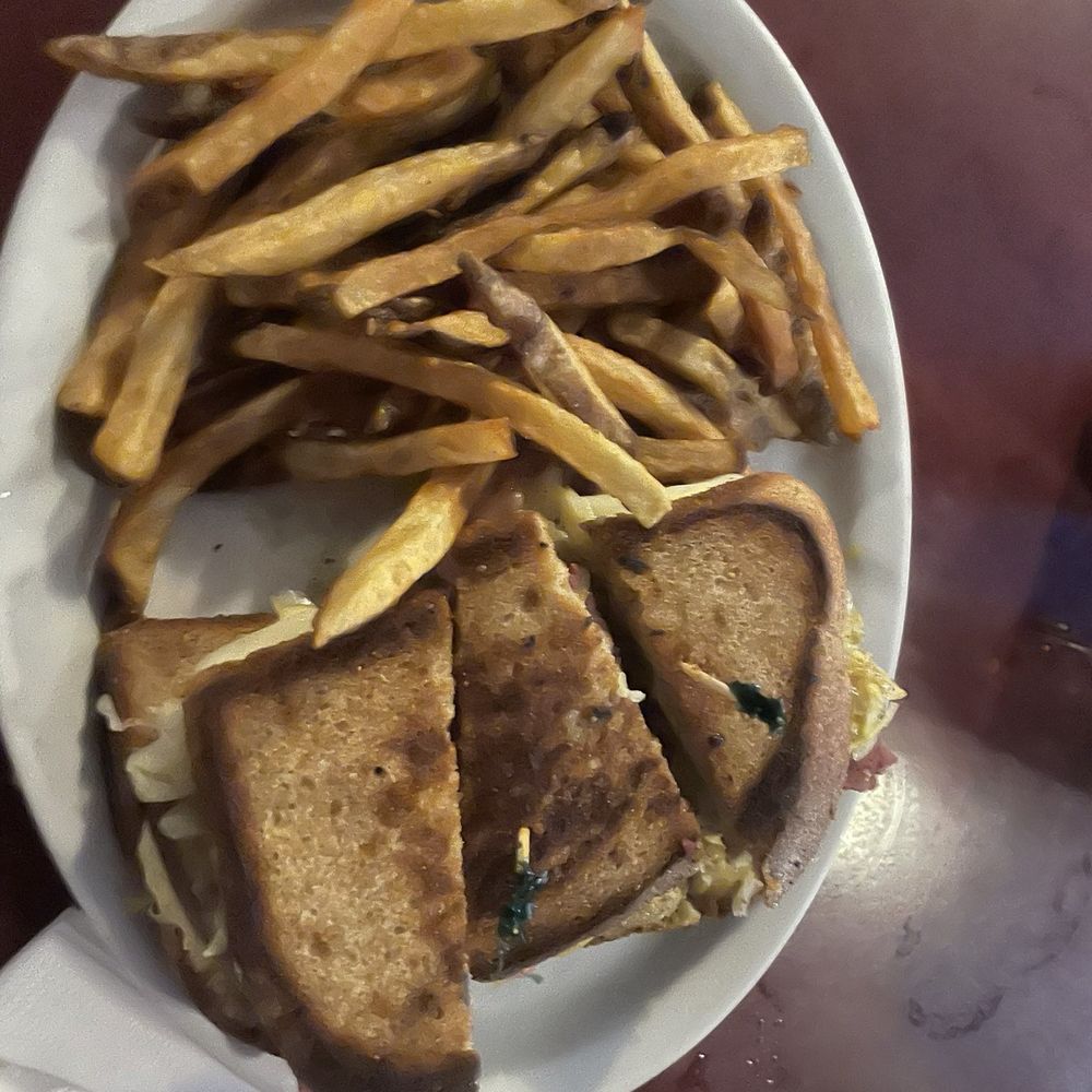 Reuben and fries Reuben and fries
