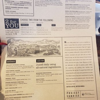 First Watch - Lunch menu on the back - Breakfast & Brunch Near Me - Virginia Beach, Virginia