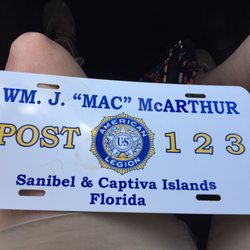American Legion Post 123 - License plate available for$7
