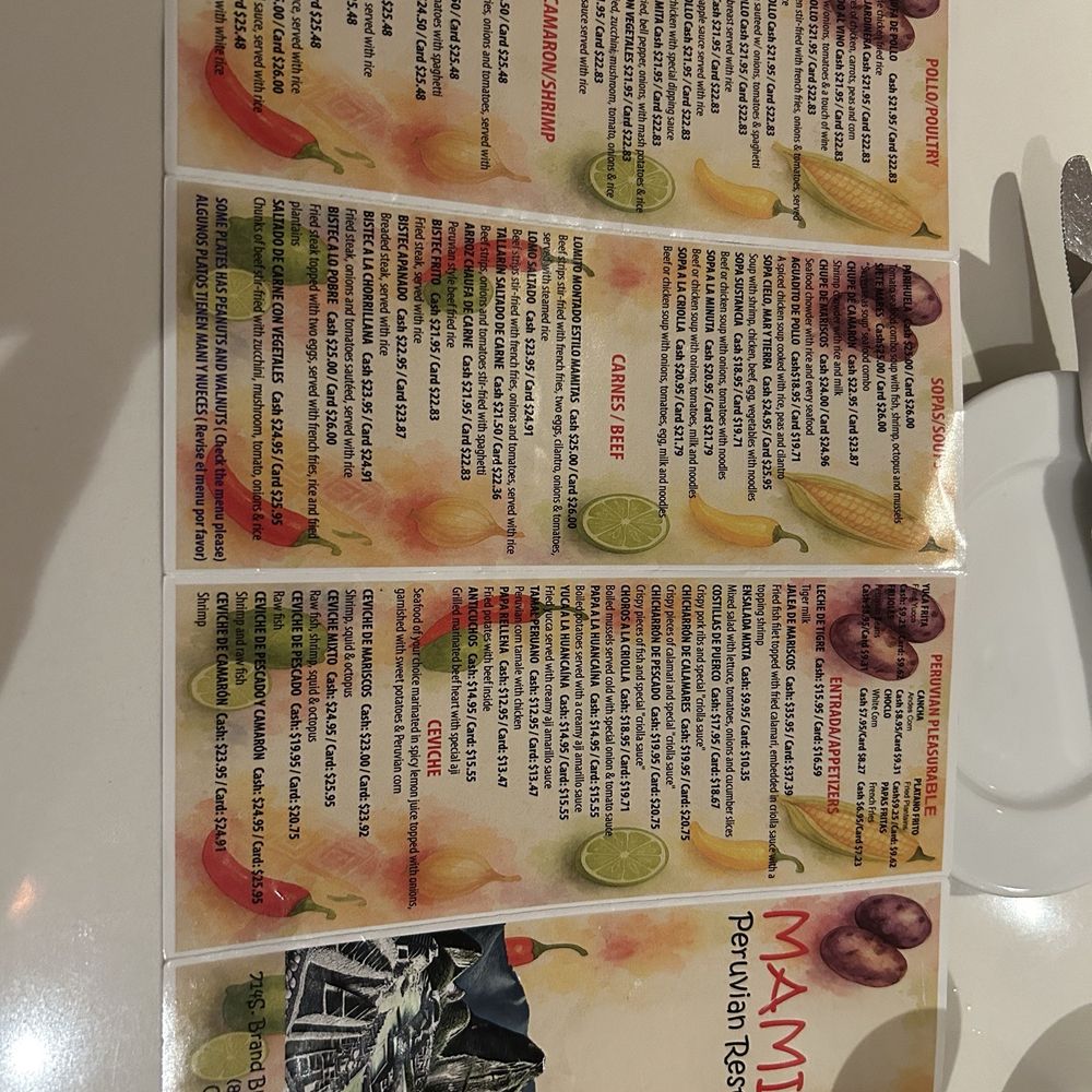 Mamita Peruvian Restaurant - Menu - Peruvian Near Me - Glendale, California