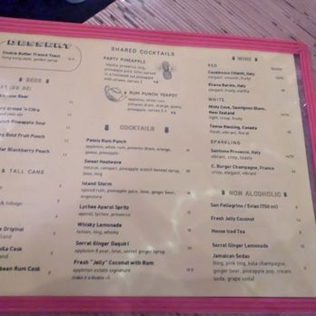 Patois Toronto - Menu drinks - Chinese Near Me - Toronto, Ontario