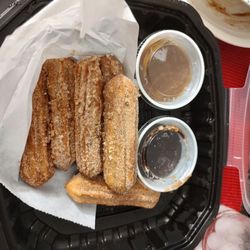 Wings Out - Churros with dipping sauce