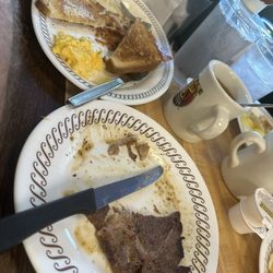 Waffle House - Fried eggs with Delmonico steak
