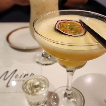 Moira Restaurant - Virgin pina colada and pornstar martini with a shot of prosecco. - Turkish Near Me - London, XGL Moira Restaurant - Virgin pina colada and pornstar martini with a shot of prosecco. - Turkish Near Me - London, XGL