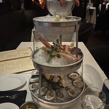 Ocean Prime - Seafood Smoking Shellfish Tower - Seafood Near Me - Beverly Hills, California Ocean Prime - Seafood Smoking Shellfish Tower - Seafood Near Me - Beverly Hills, California
