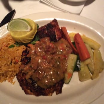 FishBones - Blackened Hawaiian Trigger Fish Cajun Style with Crawfish Sauce - Sushi Bars Near Me - Lake Mary, Florida FishBones - Blackened Hawaiian Trigger Fish Cajun Style with Crawfish Sauce - Sushi Bars Near Me - Lake Mary, Florida