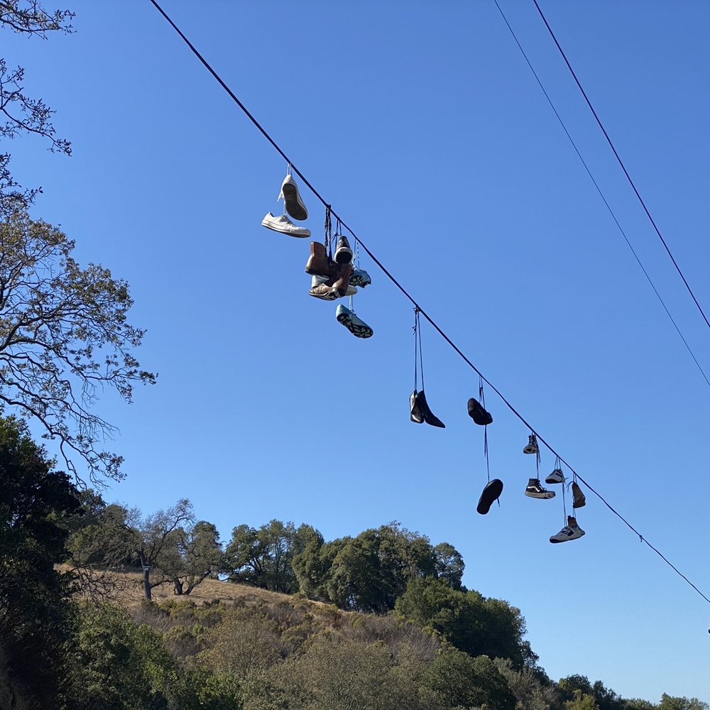 Shoes on the rope