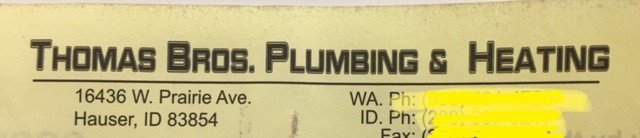 Slide of Thomas Brothers Plumbing