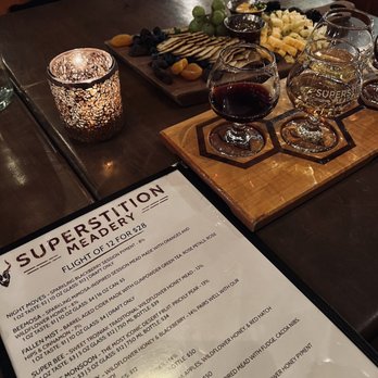 Superstition Meadery - Partial flight menu - Tapas/Small Plates Near Me - Prescott, Arizona