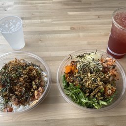Spicy Ahi and Seoul Poke Spicy Ahi and Seoul Poke