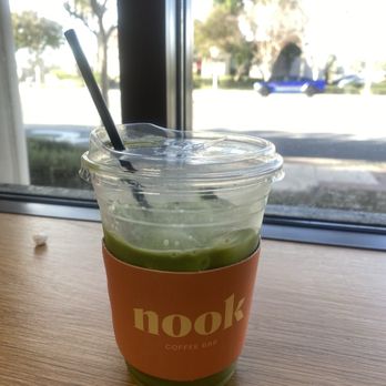 Nook coffee bar - Iced matcha latte - Coffee & Tea Near Me - Rancho Cucamonga, California Nook coffee bar - Iced matcha latte - Coffee & Tea Near Me - Rancho Cucamonga, California