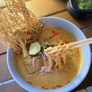 Hanuman Thai Eatery - Chicken Khao Soi - Thai Near Me - Costa Mesa, California