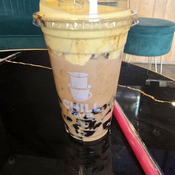 Chill Coffee - Egg cream boba milk tea is yummy - Coffee & Tea Near Me - Westminster, California