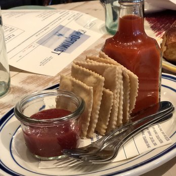 The Optimist - Homemade saltine crackers, house hot sauce  and cocktail sauce. - Seafood Near Me - Atlanta, Georgia