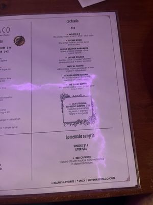 Menu photo 8 Naked Taco Miami, FL