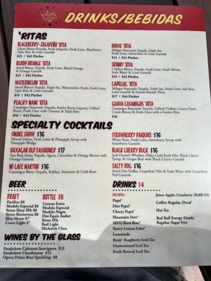 Menu photo 4 Ritas Cantina Funner, CA