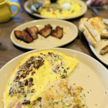 Snooze, an A.M. Eatery - Protein Trio Omelet* - Breakfast & Brunch Near Me - Westminster, Colorado Snooze, an A.M. Eatery - Protein Trio Omelet* - Breakfast & Brunch Near Me - Westminster, Colorado