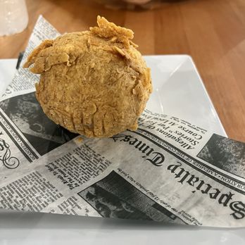 100% HP - Papa Rellena!!! Potatoes with an amazing vegan meat filling. It was warm and lovely! - Vegan Near Me - San Juan, Puerto Rico
