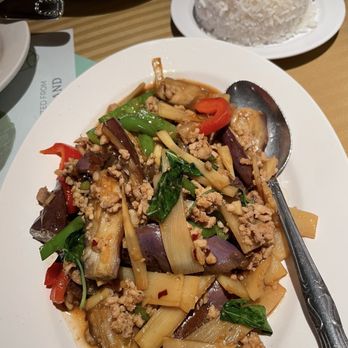 The Original Khun Dang Thai Restaurant - Spicy Eggplant with Meat - Thai Near Me - Van Nuys, California