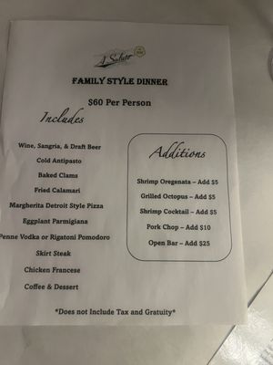 Menu photo 3 A Salute Restaurant Matawan, NJ