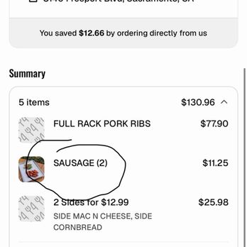 Brody's Restaurant - Missing Sausages from order !! - Barbeque Near Me - Sacramento, California Brody's Restaurant - Missing Sausages from order !! - Barbeque Near Me - Sacramento, California