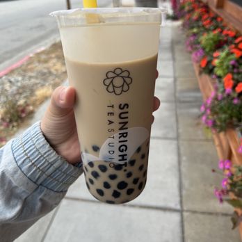 Sunright Tea Studio - Burlingame - Milk boba with pudding - Bubble Tea Near Me - Burlingame, California Sunright Tea Studio - Burlingame - Milk boba with pudding - Bubble Tea Near Me - Burlingame, California